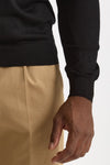 Maglia girocollo in cashmere e seta nero uomo Mauro ottaviani - 6