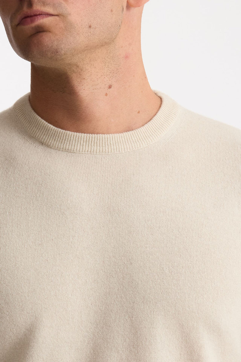 Maglia in lana e cashmere panna uomo Mauro ottaviani - 5