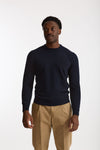 Maglia in lana e cashmere blu uomo Mauro ottaviani - 2