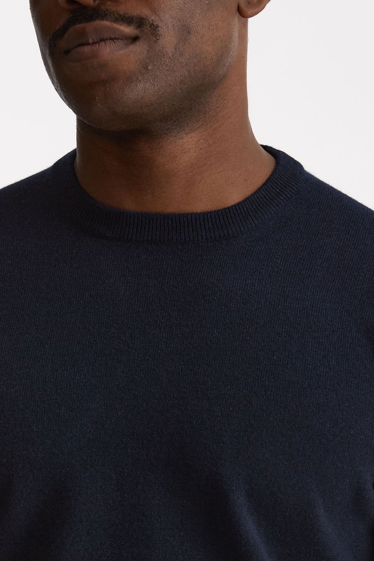 Maglia in lana e cashmere blu uomo Mauro ottaviani - 5