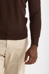 Maglia in lana e cashmere marrone uomo Mauro ottaviani - 6