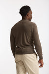 Maglia in cashmere nocciola uomo Mauro ottaviani - 3