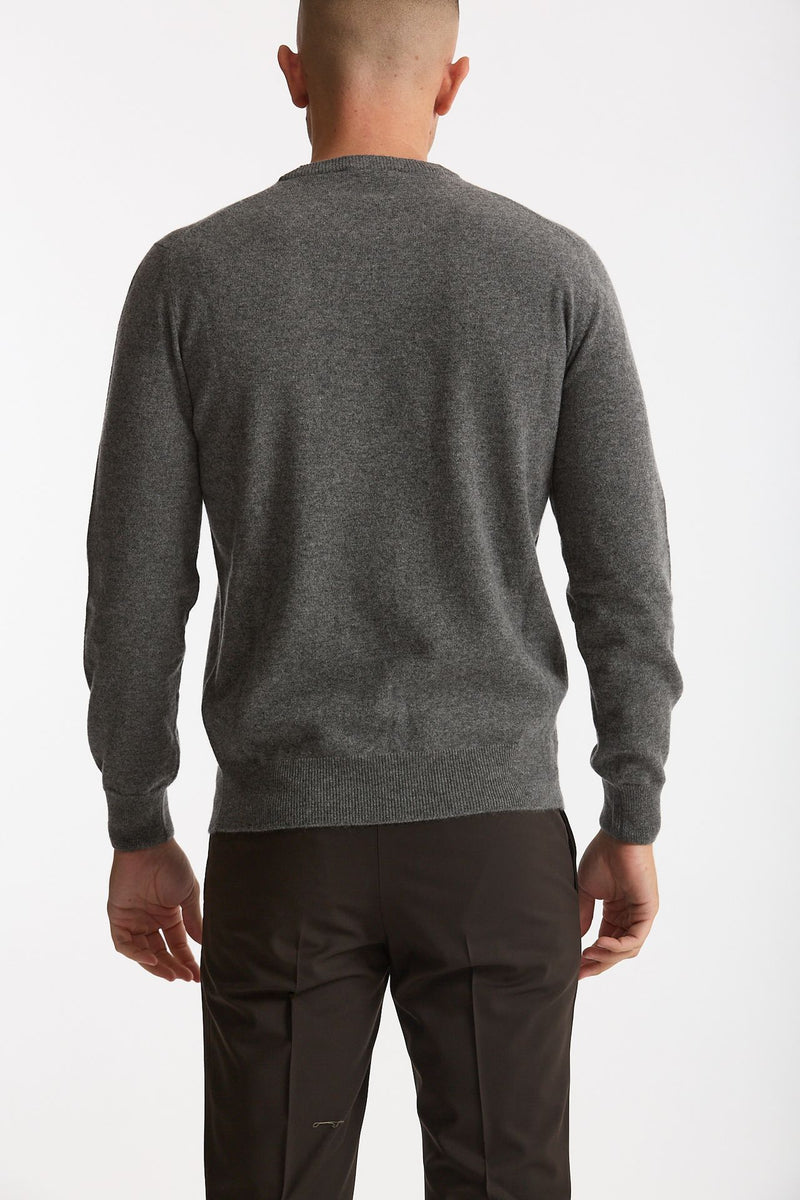 Maglia in cashmere grigio uomo Mauro ottaviani - 3