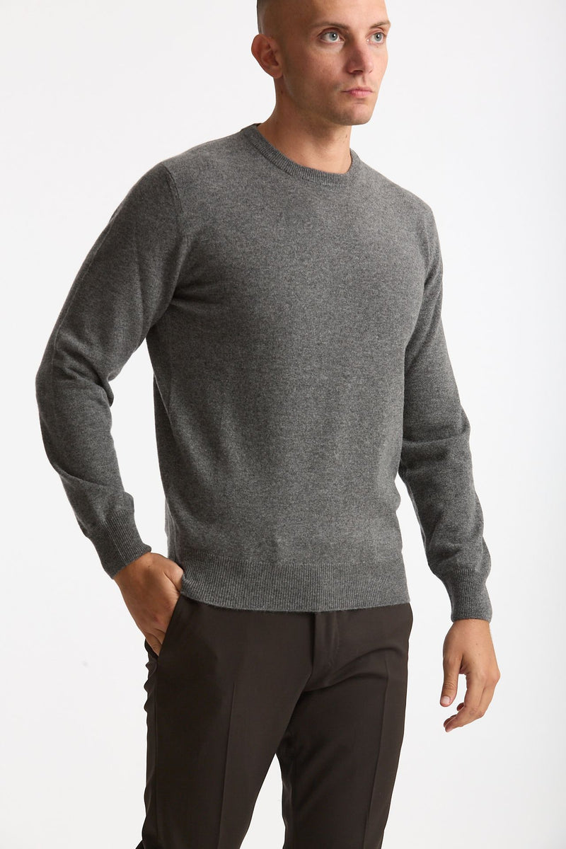 Maglia in cashmere grigio uomo Mauro ottaviani - 4