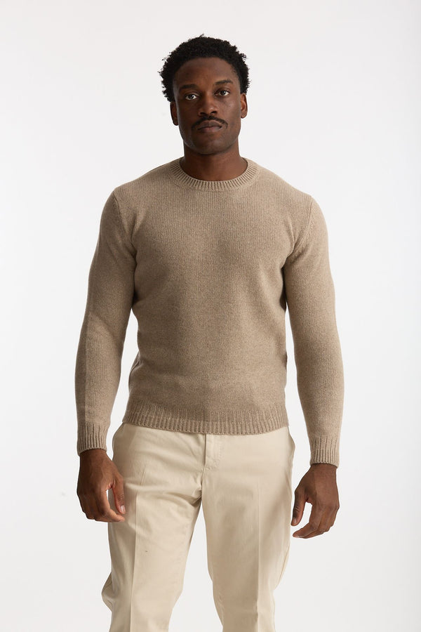 Maglia in cashmere beige uomo Mauro ottaviani
