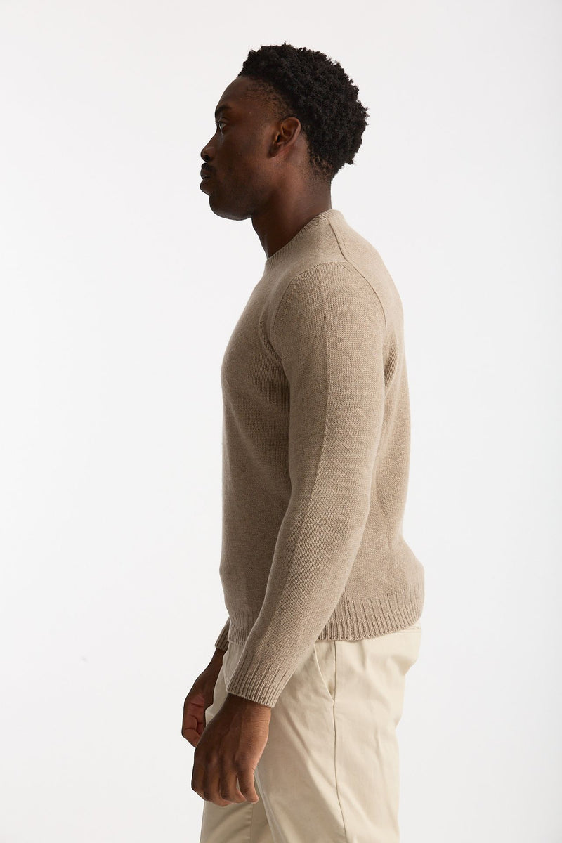 Maglia in cashmere beige uomo Mauro ottaviani - 3