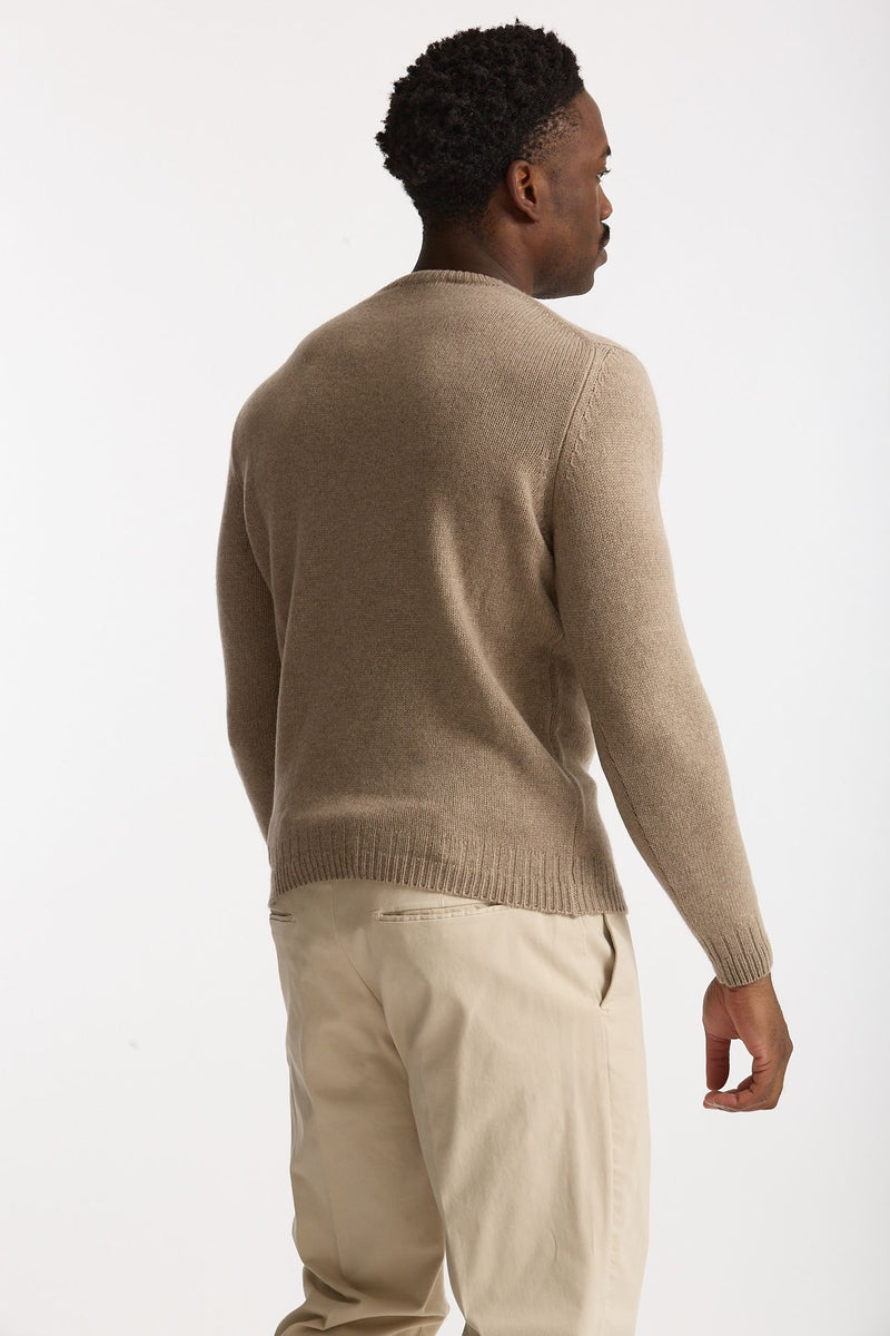 Maglia in cashmere beige uomo Mauro ottaviani - 1