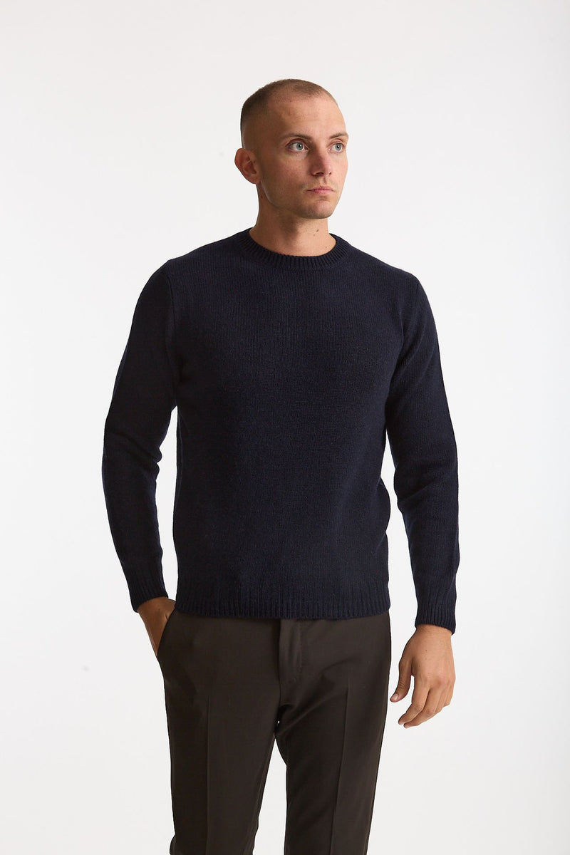Maglia in cashmere blu uomo Mauro ottaviani - 1