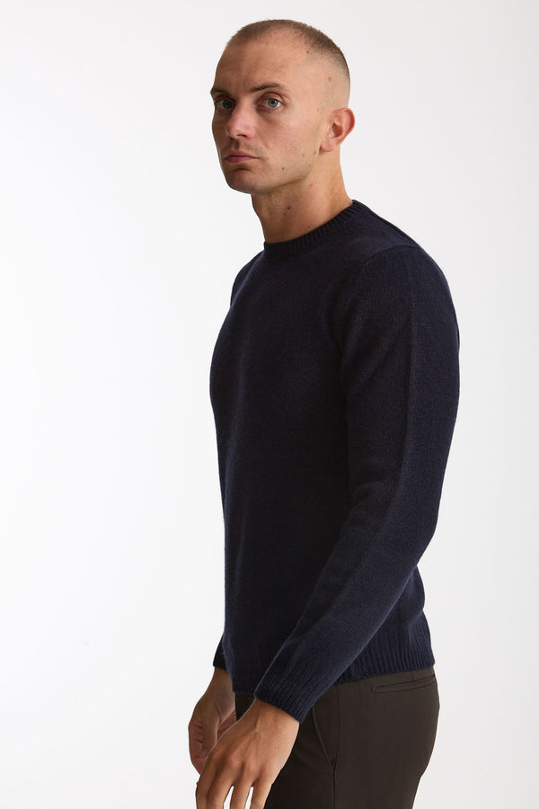 Maglia in cashmere blu uomo Mauro ottaviani