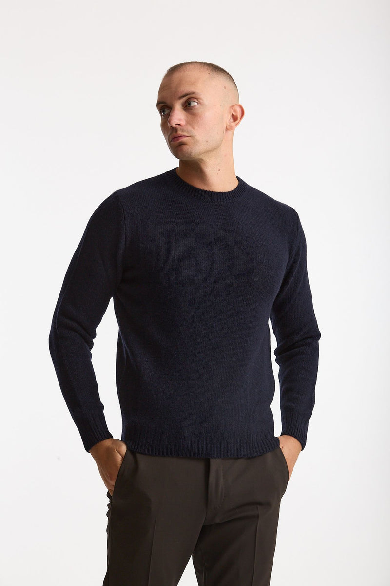 Maglia in cashmere blu uomo Mauro ottaviani - 4