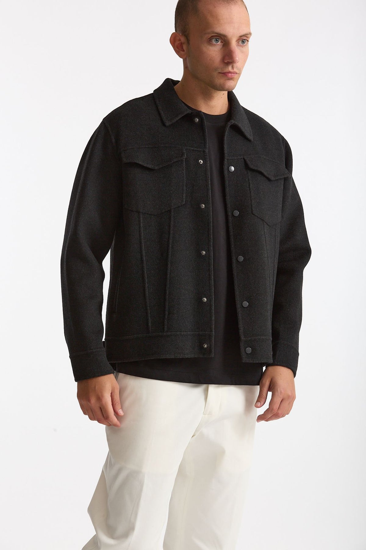 Giubbino GIANMARIA grigio antracite uomo Paltò - 3