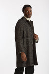 Cappotto MARCELLO monopetto Spinato nero e beige uomo Paltò - 3