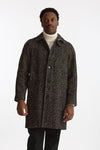 Cappotto MARCELLO monopetto Spinato nero e beige uomo Paltò - 6