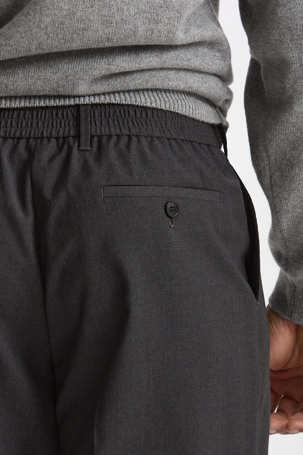 Pantalone in lana grigio uomo Paul smith - 7
