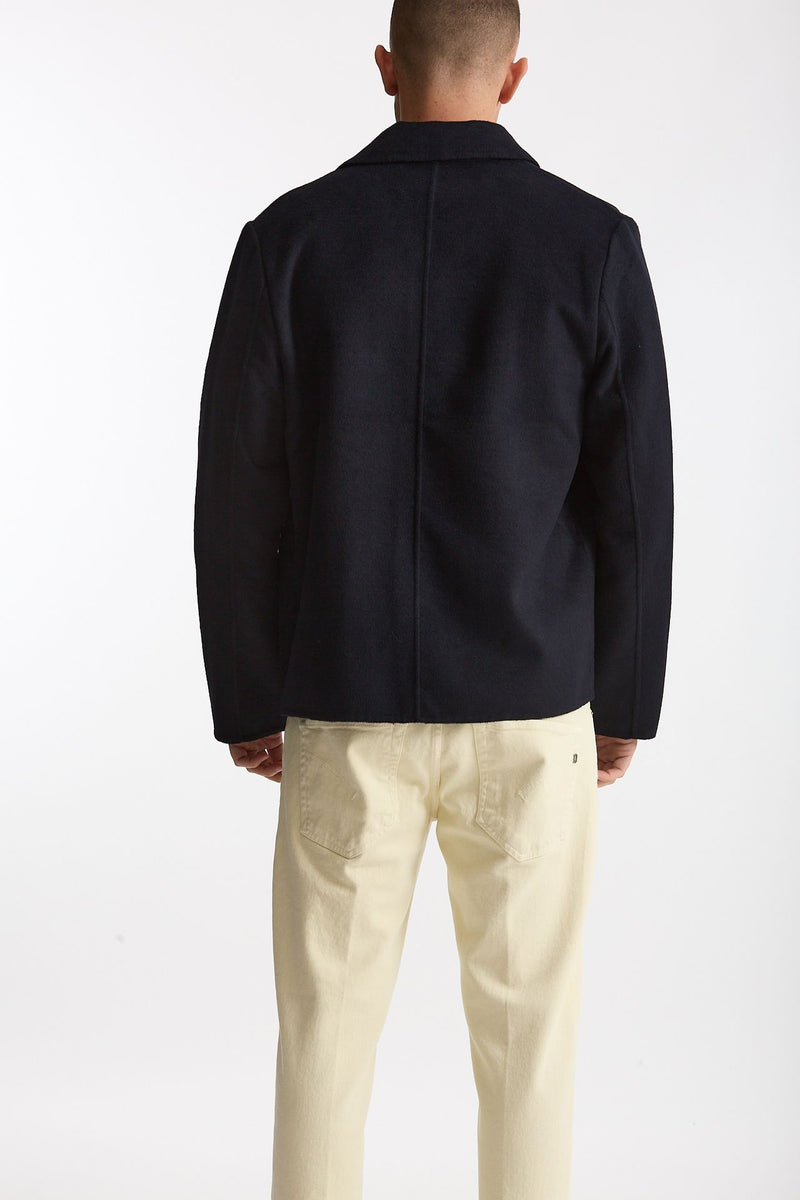 Overshirt in misto lana blu uomo Paul smith - 4