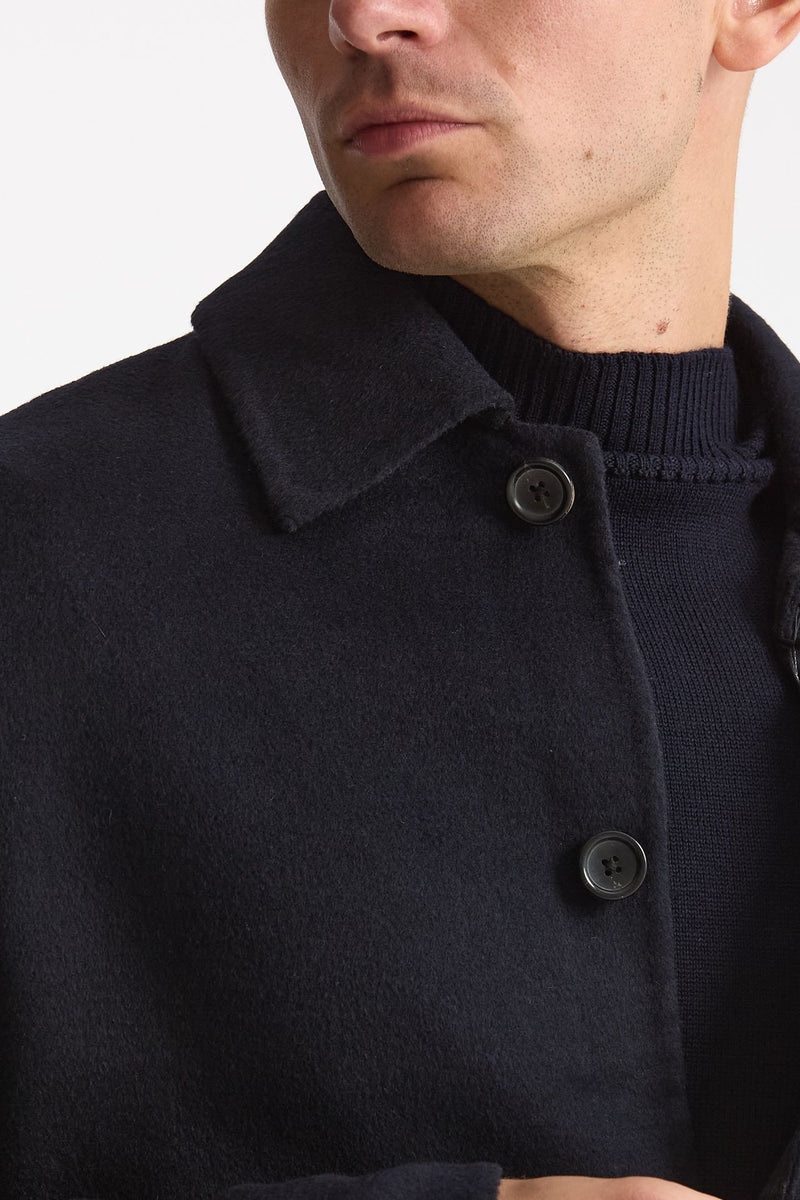 Overshirt in misto lana blu uomo Paul smith - 5