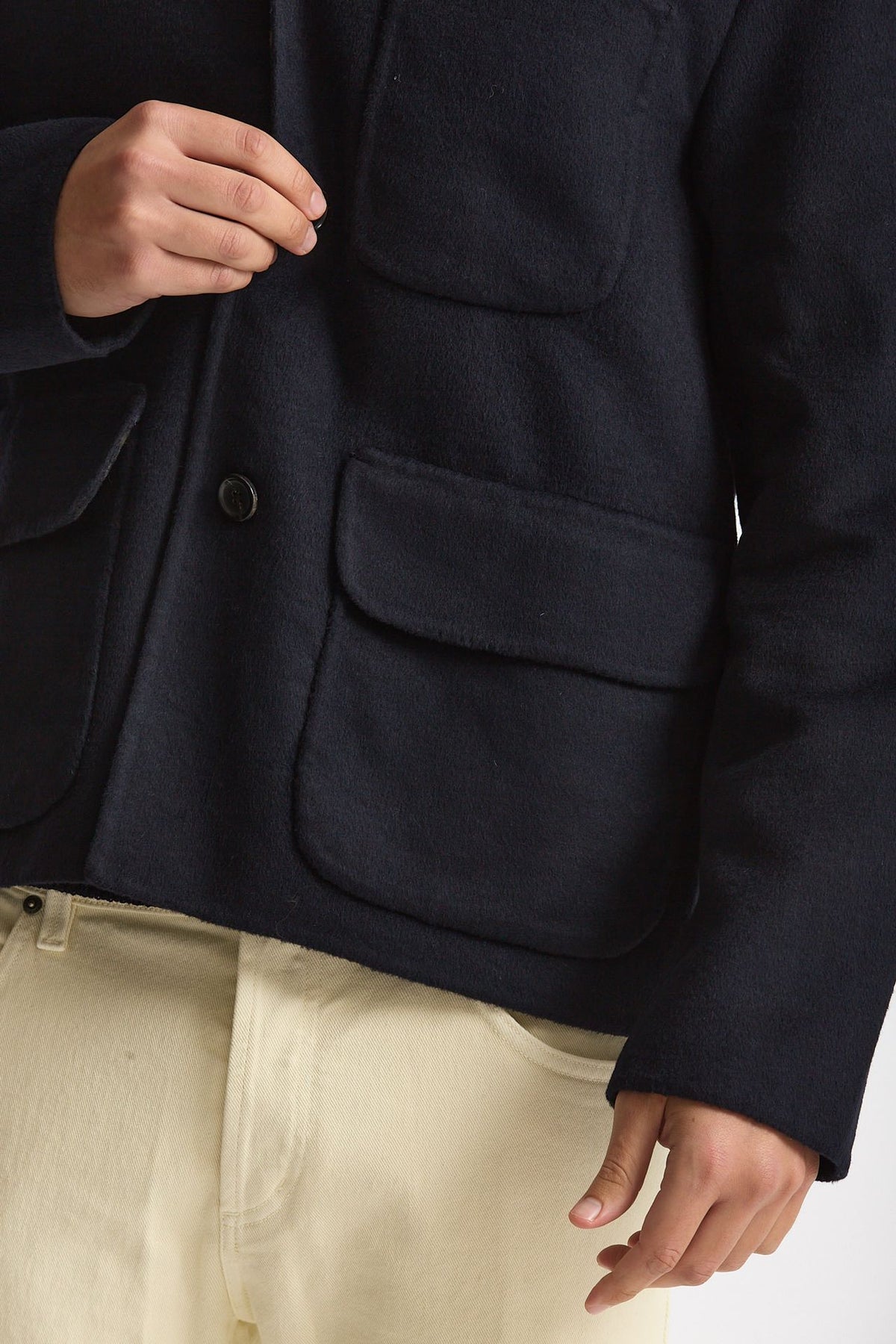 Overshirt in misto lana blu uomo Paul smith - 7