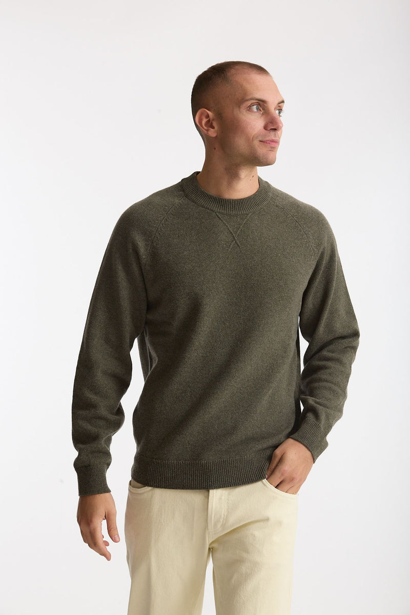 Maglia girocollo in lana oliva uomo Paul smith - 1