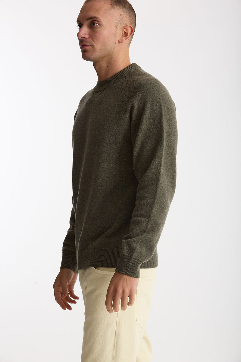 Maglia girocollo in lana oliva uomo Paul smith - 2