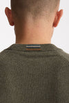 Maglia girocollo in lana oliva uomo Paul smith - 4