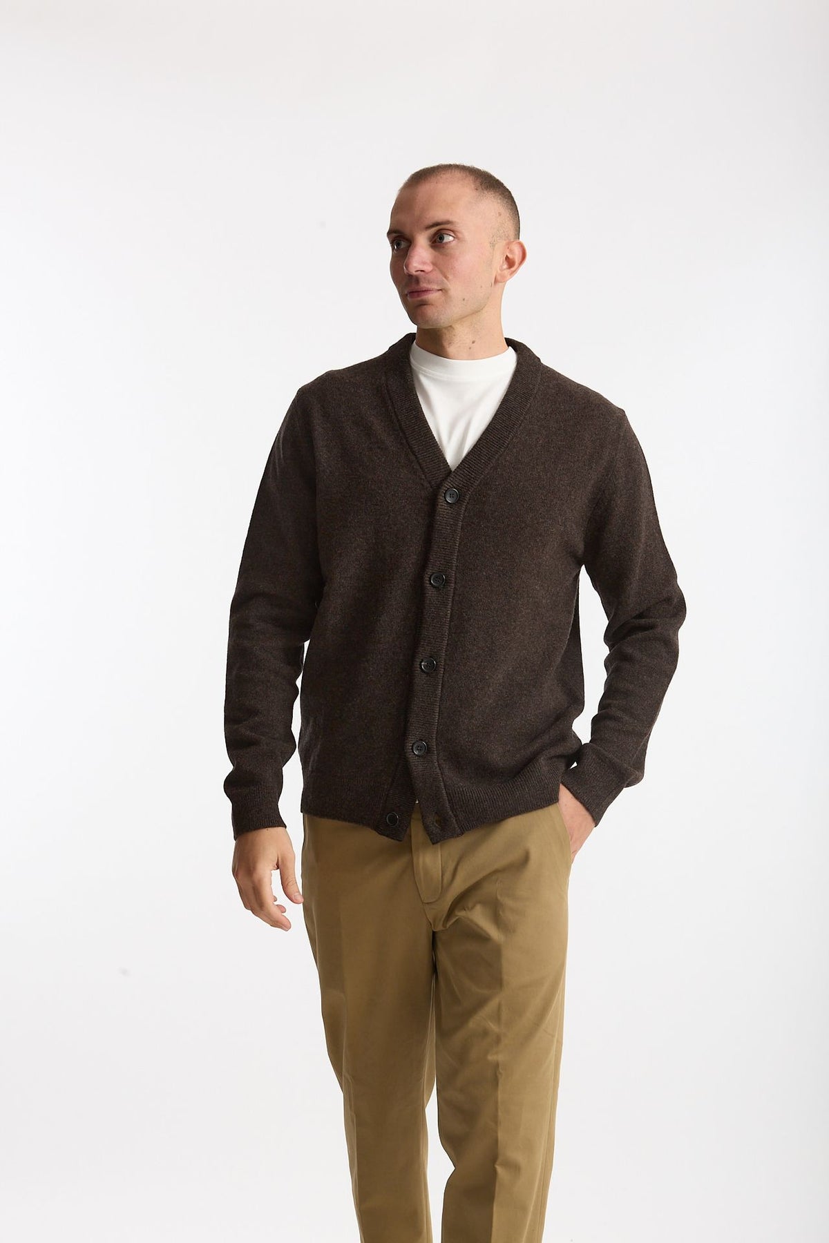 Cardigan in lana marrone uomo Paul smith - 1