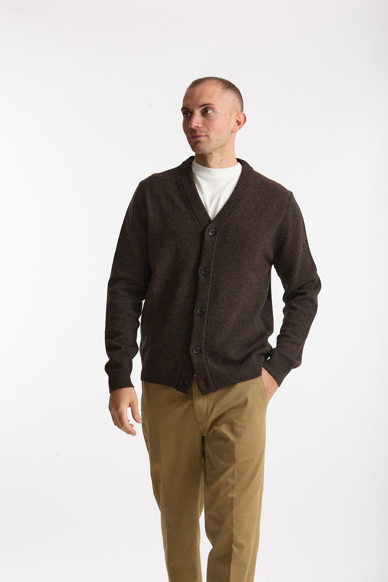 Cardigan in lana marrone uomo Paul smith - 1