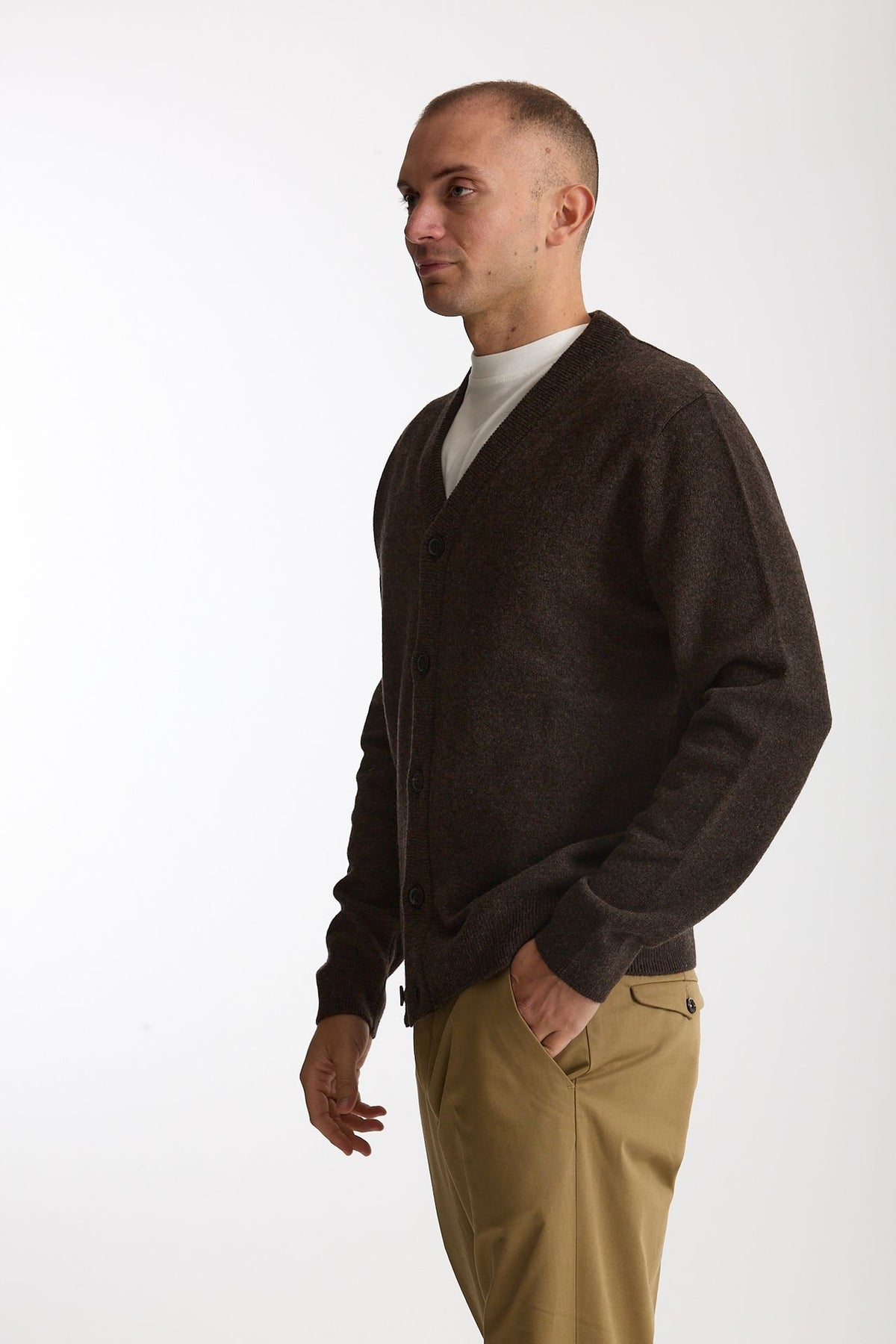 Cardigan in lana marrone uomo Paul smith - 2
