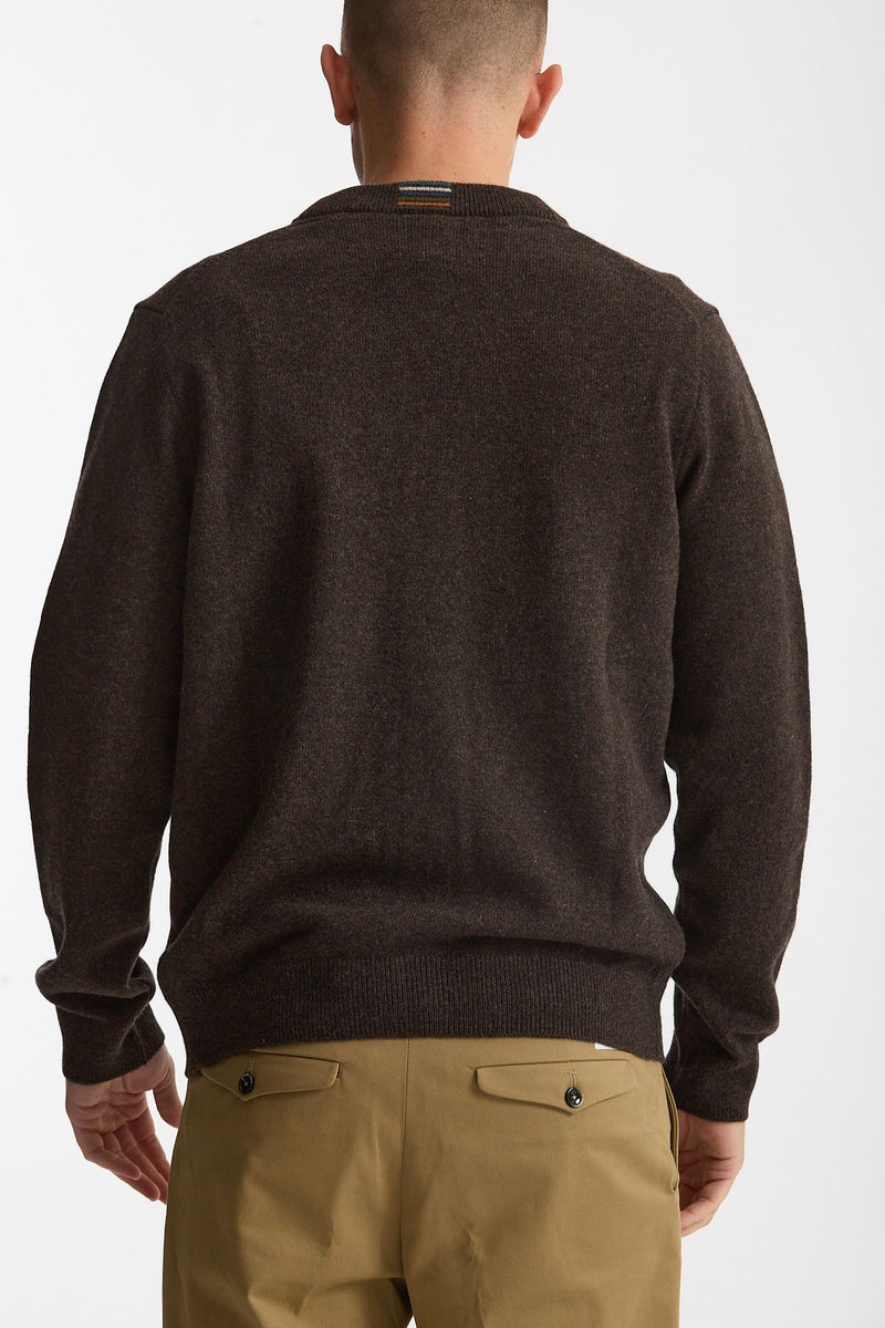 Cardigan in lana marrone uomo Paul smith - 3
