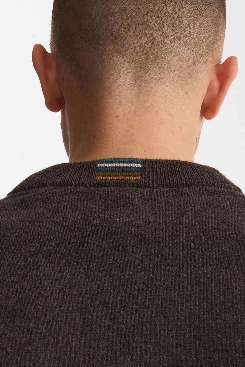 Cardigan in lana marrone uomo Paul smith - 4