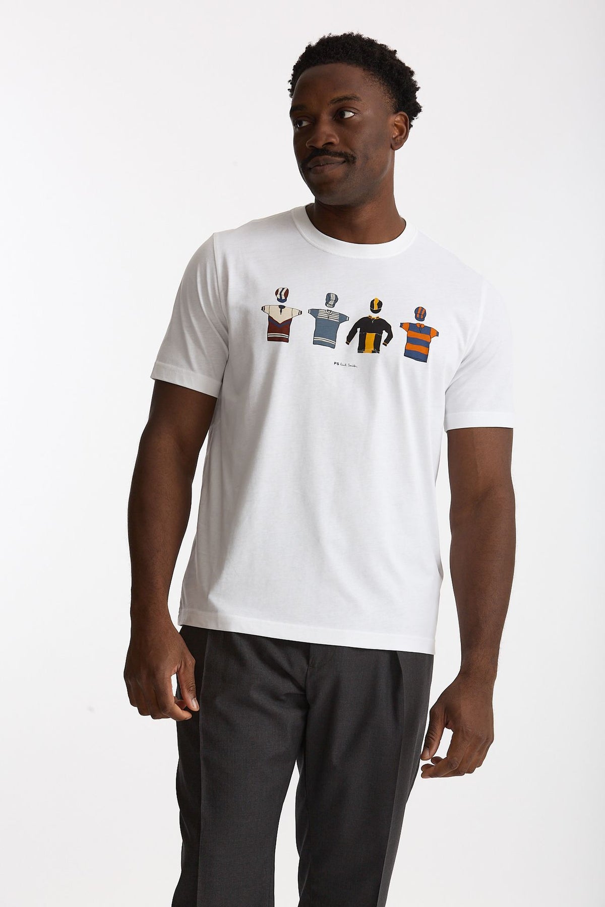 T-shirt in cotone bianco uomo Paul smith - 3