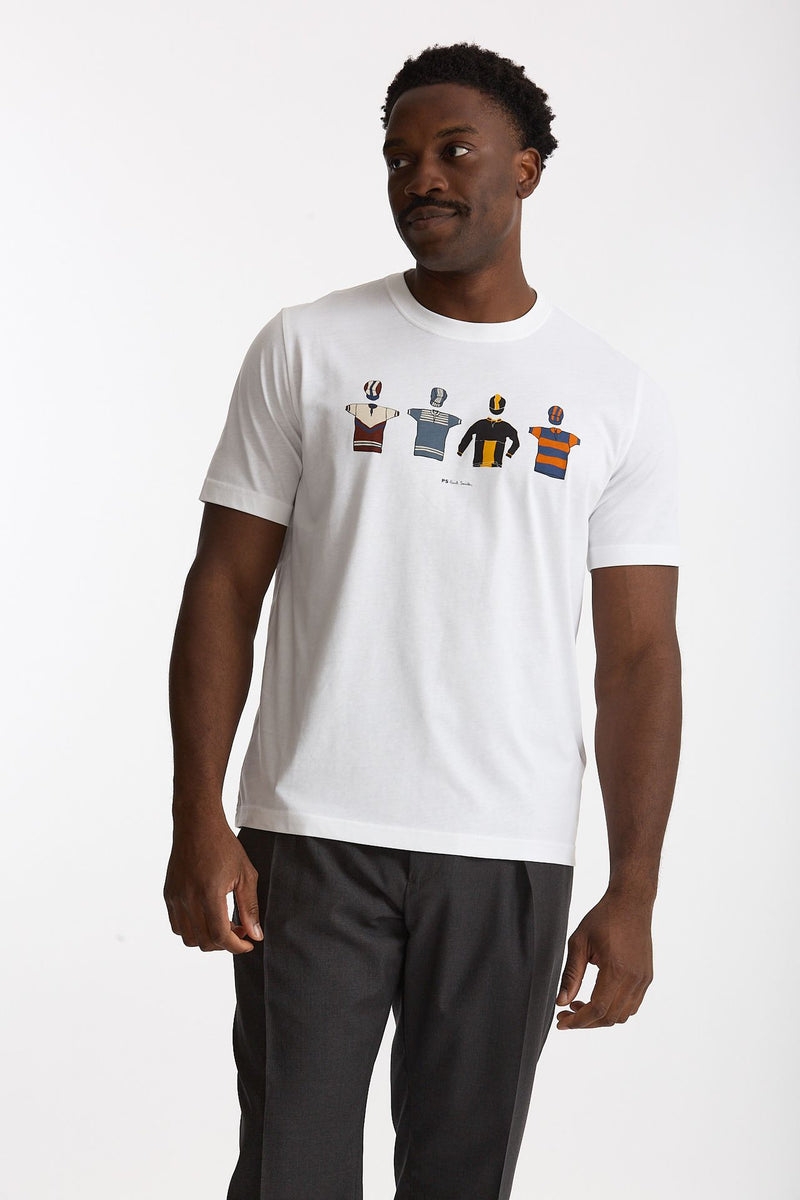 T-shirt in cotone bianco uomo Paul smith - 3