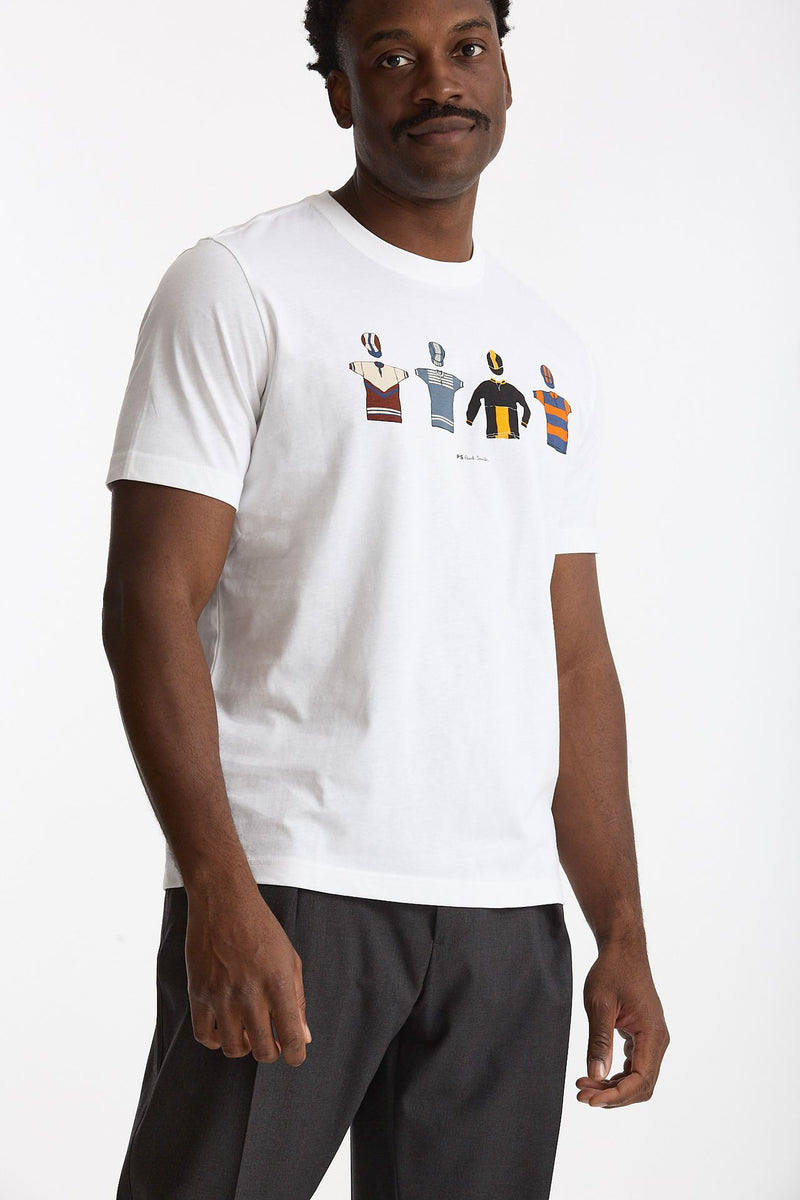 T-shirt in cotone bianco uomo Paul smith - 1