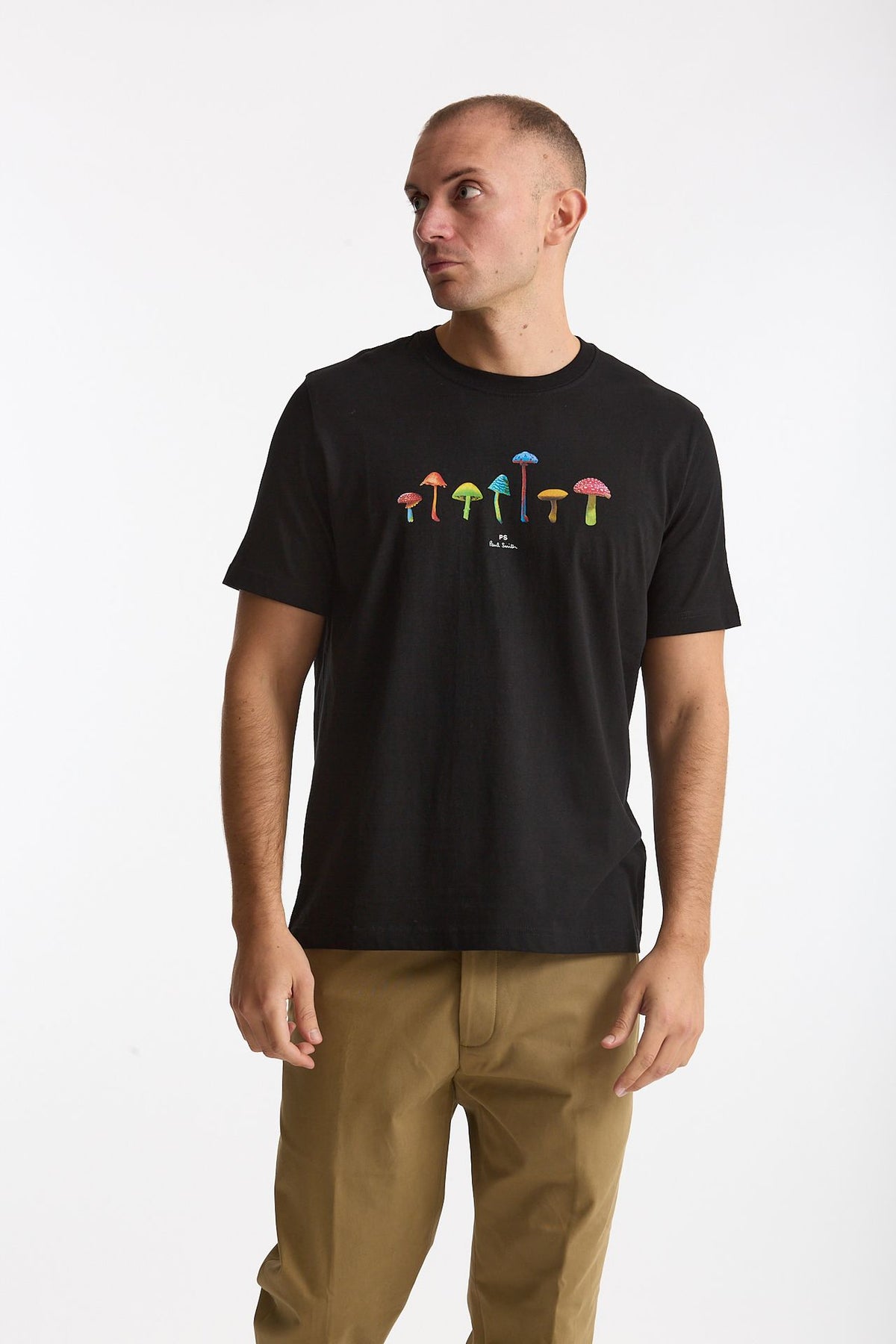 T-shirt stampa in cotone nero uomo Paul smith - 1