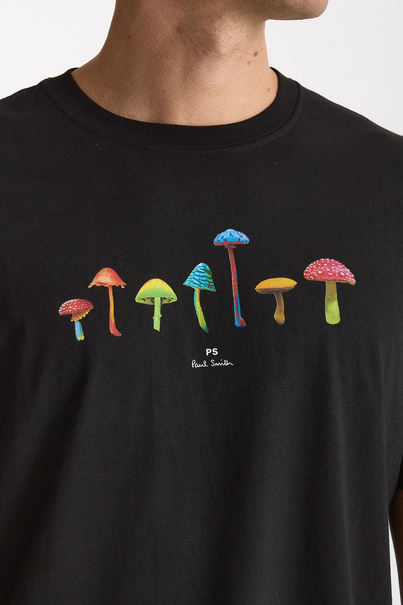 T-shirt stampa in cotone nero uomo Paul smith - 2