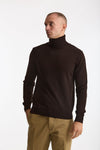 Dolcevita in lana marrone uomo ( p - s ) - 1