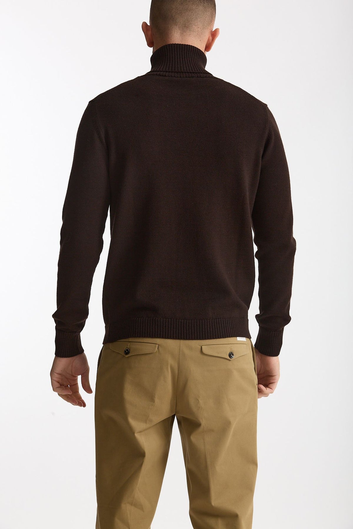 Dolcevita in lana marrone uomo ( p - s ) - 3