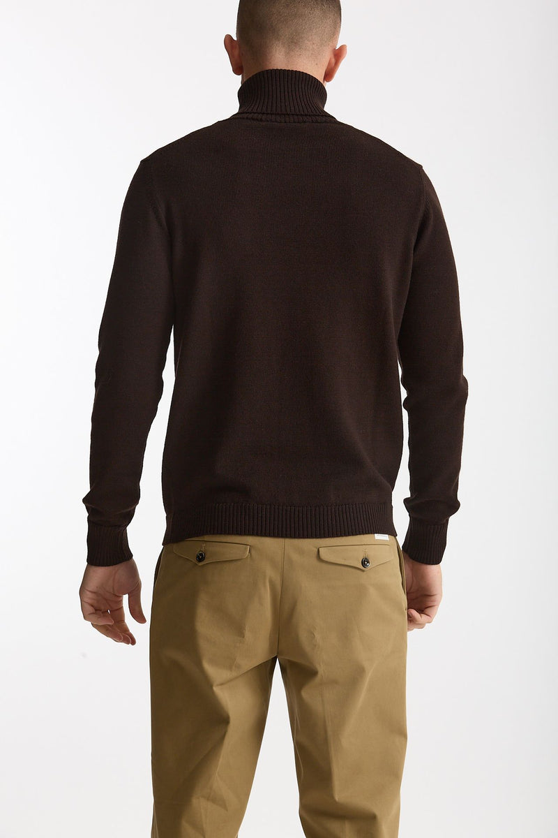 Dolcevita in lana marrone uomo ( p - s ) - 3