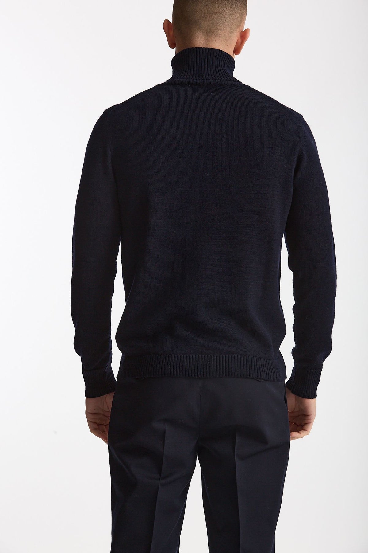 Dolcevita in lana blu uomo ( p - s ) - 5