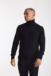 Dolcevita in lana blu uomo ( p - s ) - 1