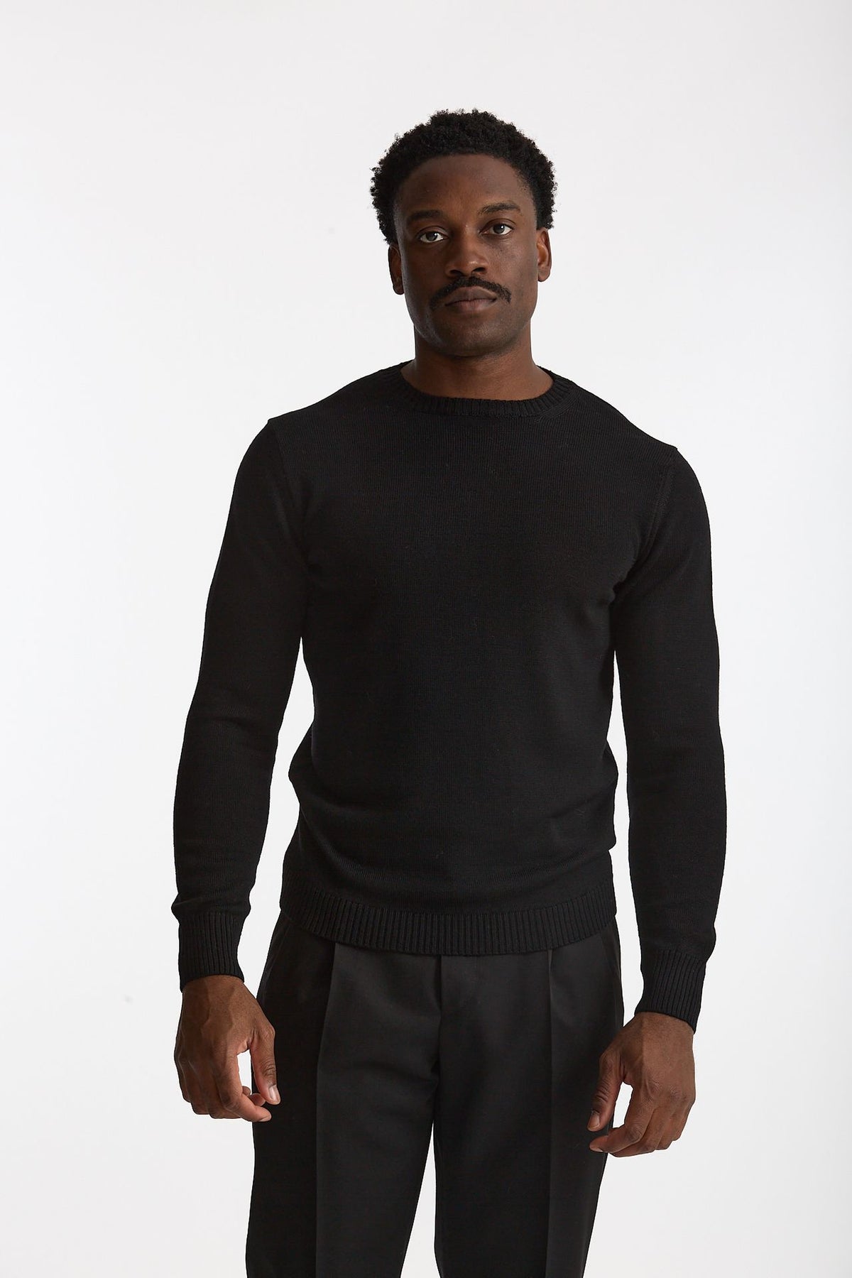 Maglia in lana nero uomo ( p - s ) - 2