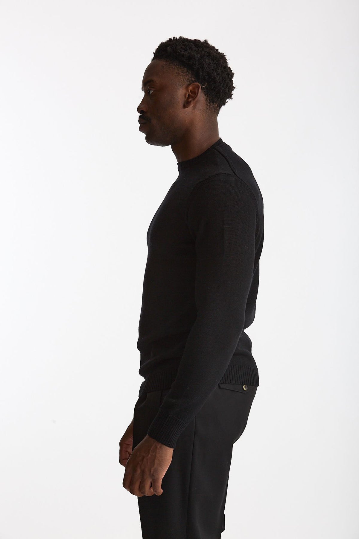 Maglia in lana nero uomo ( p - s ) - 3