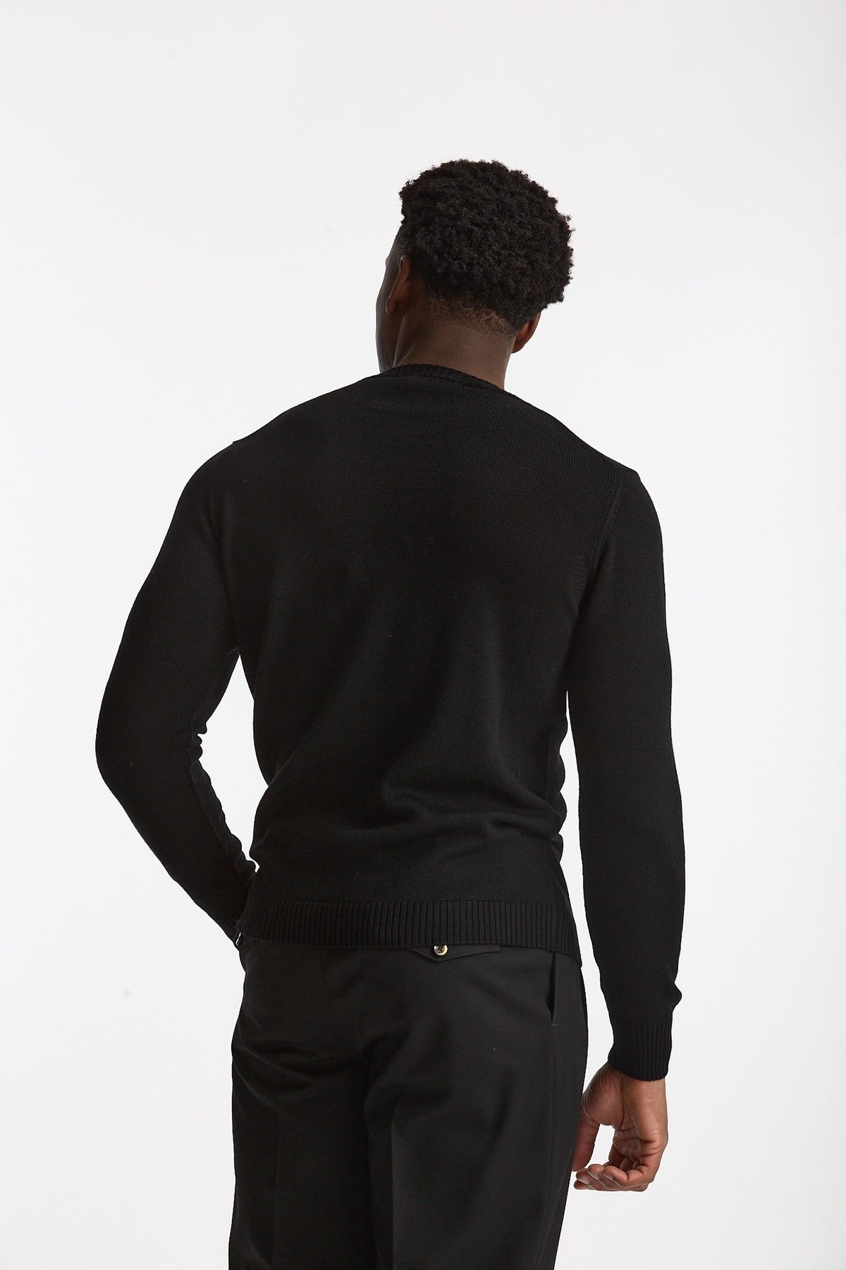 Maglia in lana nero uomo ( p - s ) - 1