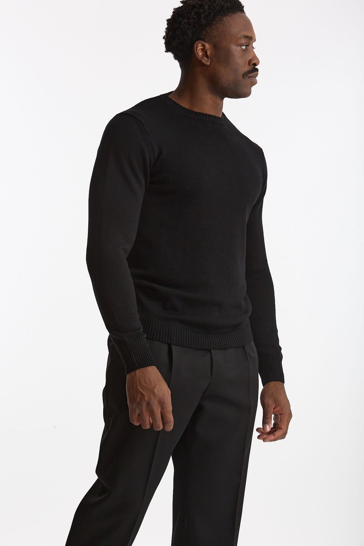 Maglia in lana nero uomo ( p - s ) - 4