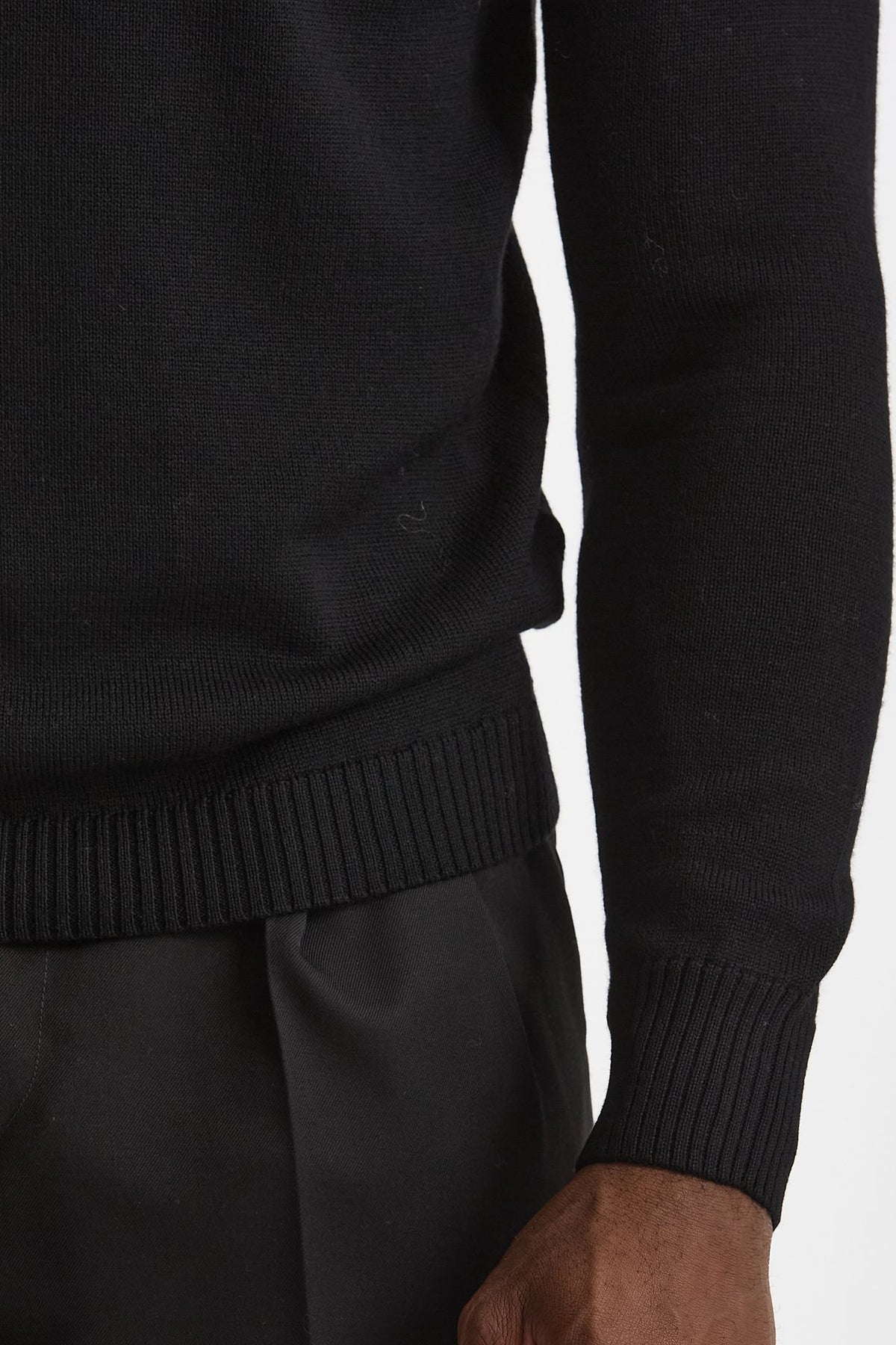 Maglia in lana nero uomo ( p - s ) - 6