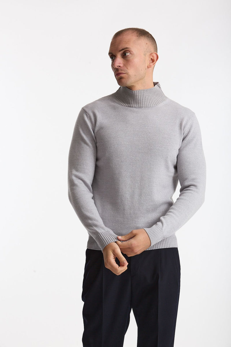 Lupetto in lana grigio chiaro uomo ( p - s ) - 2