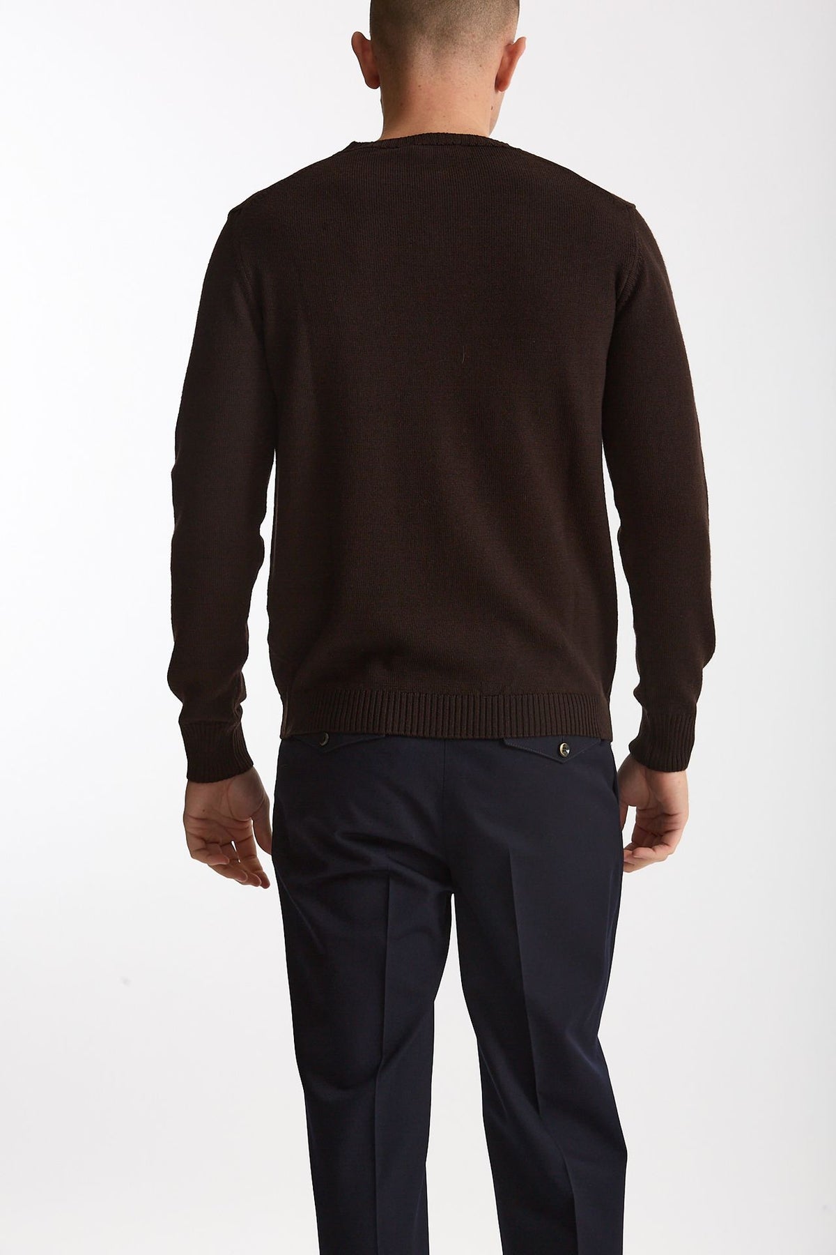 Maglia in lana marrone uomo ( p - s ) - 3