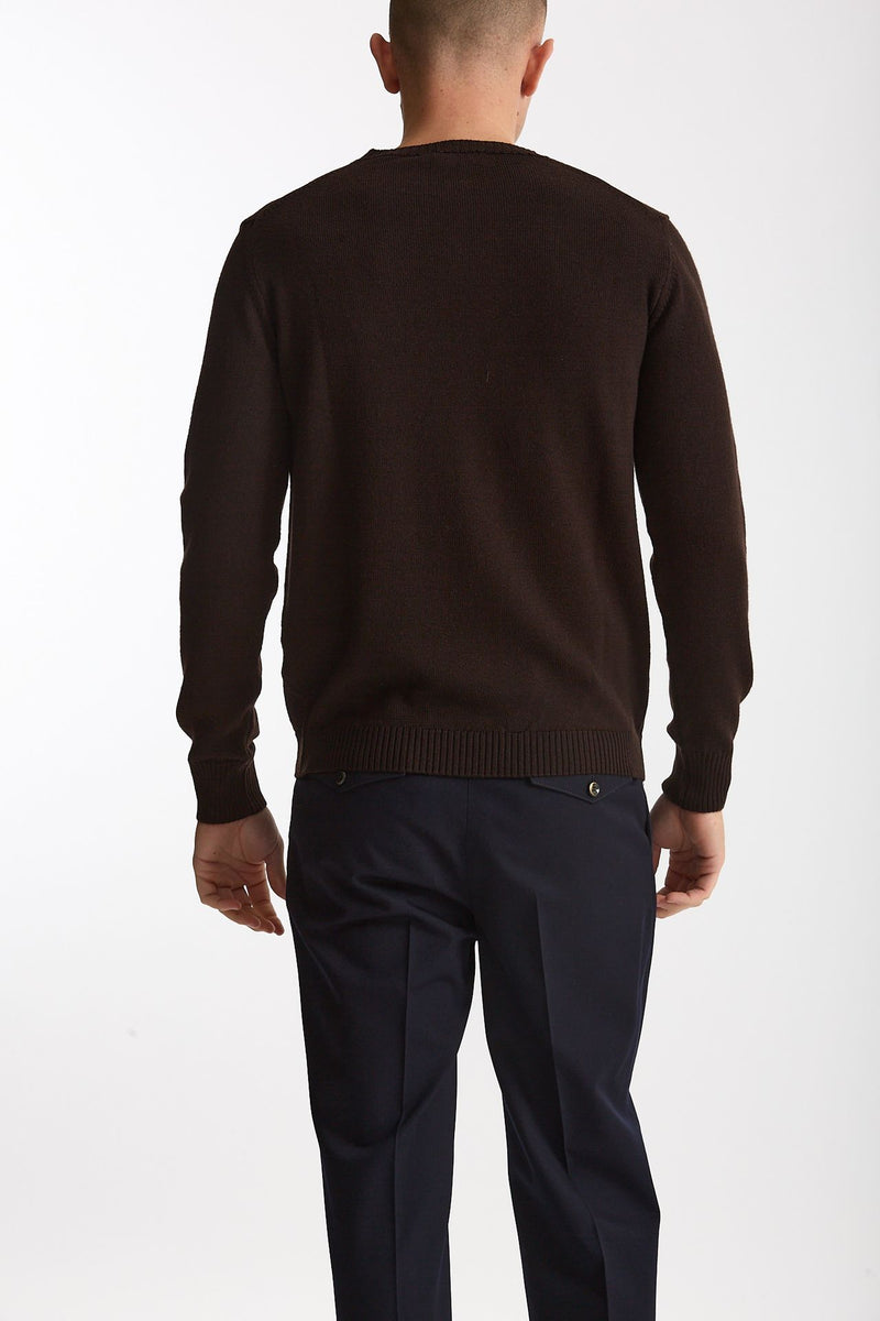 Maglia in lana marrone uomo ( p - s ) - 3