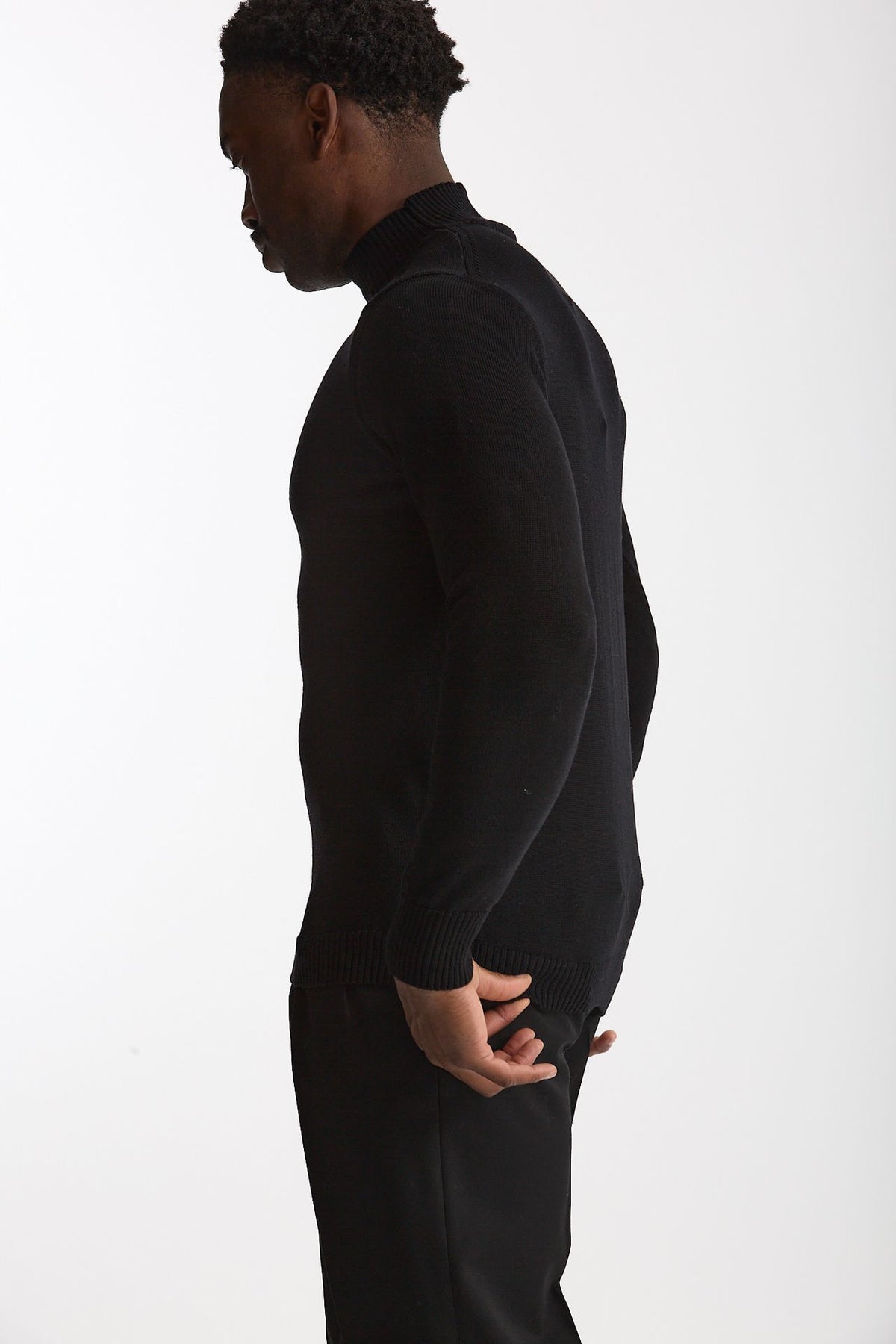 Lupetto in lana nero uomo ( p - s ) - 3
