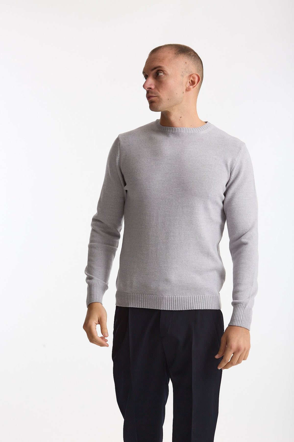 Maglia in lana grigio chiaro uomo ( p - s ) - 2