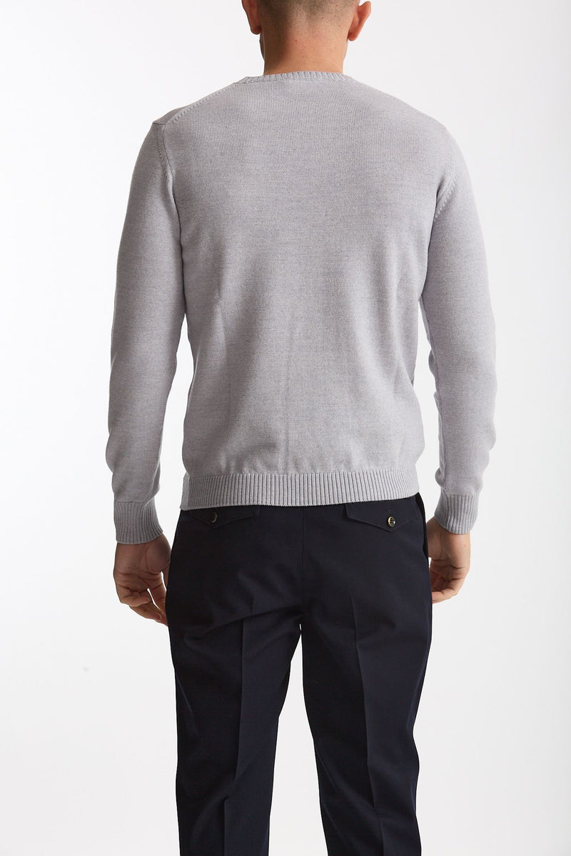 Maglia in lana grigio chiaro uomo ( p - s ) - 4